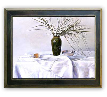 Fern in Green Vase